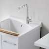 Lavatoio in ceramica 61x61 cm ad incasso per mobile modello Revine