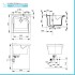 Scheda tecnica Mobile lavatoio 61x61 cm Revine vasca in ceramica e asse in legno