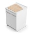 Mobile lavanderia lavatoio 61x61 cm Revine vasca in ceramica e asse in legno