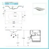 Mobile bagno sospeso 100 cm bianco opaco con lavabo e specchio Master