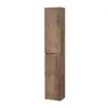 Colonna bagno sospesa 160 cm tabacco e tortora reversibile Sumya