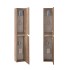 Colonna bagno sospesa 160 cm tabacco e tortora reversibile Sumya