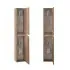 Colonna bagno sospesa 160 cm tabacco e tortora reversibile Sumya
