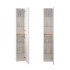 Pensile bagno sospeso 160 cm bianco e quercia reversibile Sumya