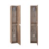 Composizione bagno sospesa 100cm in legno mdf tabacco e tortora Sumya