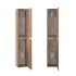 Composizione bagno sospesa 80cm in legno mdf tabacco e tortora Sumya