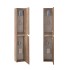 Composizione bagno sospesa 60cm in legno mdf tabacco e tortora Sumya