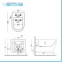 Sanitari sospesi Rimless effetto marmo bianco con sedile Tokyo