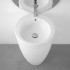 Lavandino freestanding da terra 50x85h cm in ceramica bianco opaca Tokyo