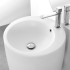 Lavandino freestanding da terra 50x85h cm in ceramica bianco opaca Tokyo