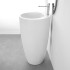 Lavandino freestanding da terra 50x85h cm in ceramica bianco opaca Tokyo