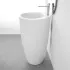 Lavandino freestanding da terra 50x85h cm in ceramica bianco opaca Tokyo