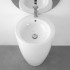 Lavabo freestanding da terra 50x85h cm in ceramica bianco lucida Tokyo
