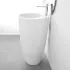 Lavabo freestanding da terra 50x85h cm in ceramica bianco lucida Tokyo