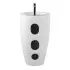 Lavabo freestanding da terra 50x85h cm in ceramica bianco lucida Tokyo