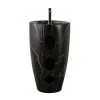 Lavandino freestanding da terra 50x85h cm effetto marmo nero Tokyo