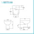 Sanitari filomuro Rimless ceramica bianca con sedile soft close Vima