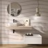 Composizione bagno sospesa 120 cm rovere bali e bianco opaco Sumo