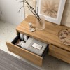 Composizione bagno sospesa 120 cm rovere africa con specchio Sumo
