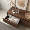 Composizione bagno sospesa 100 cm noce maya con specchio Sumo