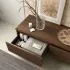 Cassetto della Composizione bagno sospesa 80 cm noce maya con specchio Sumo