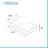 Scheda tecnica Mensola portalavabo da 120 cm in legno MDF noce maya Sumo