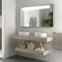 Top portalavabo da 120 cm in legno MDF noce maya Sumo