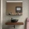 Mensola portalavabo da 80 cm in legno MDF noce maya Sumo