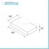 Scheda tecnica Top portalavabo da 80 cm in legno MDF noce maya Sumo