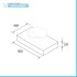 Scheda tecnica Mensolone portalavabo da 80 cm in legno MDF rovere africa Sumo