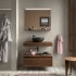 Foto ambientata Cassettiera sospesa per bagno 60 cm in legno MDF noce maya Sumo