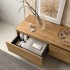 Dettaglio cassetto Base sospesa per bagno 80 cm in legno MDF 1 cassetto rovere africa Sumo
