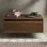 Cassettone sospeso per bagno 80 cm in legno MDF noce maya Sumo