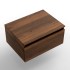 Cassetto sospeso per bagno 80 cm in legno MDF noce maya Sumo