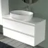 Mobile sospeso da bagno 100 cm Master bianco opaco per lavabo da appoggio