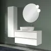 Mobile sospeso da bagno 100 cm Master bianco opaco per lavabo da appoggio