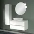 Mobile sospeso da bagno 100 cm Master bianco opaco per lavabo da appoggio