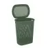 Coperchio Portabiancheria con in plastica verde salvia 58 lt Kamala
