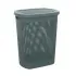 Cesto portabiancheria con coperchio in plastica blu avio 58 lt Kamala