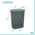 Scheda tecnica Cesto portabiancheria con coperchio in plastica blu avio 58 lt Kamala
