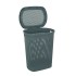 Coperchio Cesto portabiancheria in plastica blu avio 58 lt Kamala