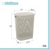 Scheda tecnica Cesto portabiancheria con coperchio in plastica bianca 58 lt Kamala