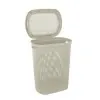 Coperchio del Cesto portabiancheria in plastica bianca 58 lt Kamala