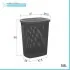 Scheda tecnica Portabiancheria con coperchio in plastica grigia scuro 58lt Kamala