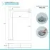 Scheda tecnica Miscelatore lavabo alto in ottone cromo con piletta click clack Kubo