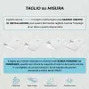 Piatto doccia 80x120 cm bianco effetto pietra in resina riducibile Karen