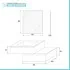 Mobile bagno sospeso 80 rovere bianco con base lavabo e cassetto Nadia