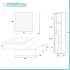 Mobile bagno sospeso 90 rovere naturale con 2 cassetti e pensile Nadia