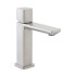 Rubinetto lavabo nichel spazzolato Lotus con piletta