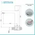 Scheda tecnica miscelatore monocomando per lavabo in nichel spazzolato con piletta click clack Lotus